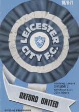 Leicester City v Oxford United  27-Mar-1971