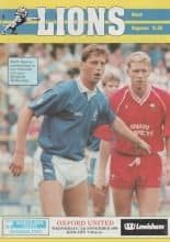 Millwall v Oxford United  07-Nov-1990