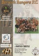 Berwick Rangers v Partick Thistle  28-Oct-2000