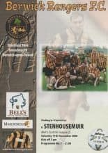 Berwick Rangers v Stenhousemuir  11-Nov-2000