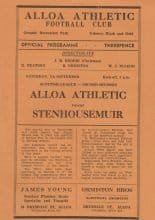 Alloa Athletic v Stenhousemuir  07-Sep-1960