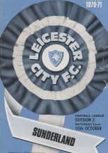 Leicester City v Sunderland 10-Oct-1970