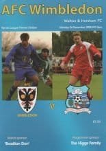AFC Wimbledon v Walton & Hersham  26-Dec-2005