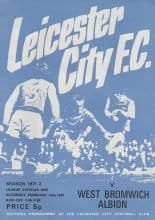 Leicester City v West Bromwich Albion  12-Feb-1972