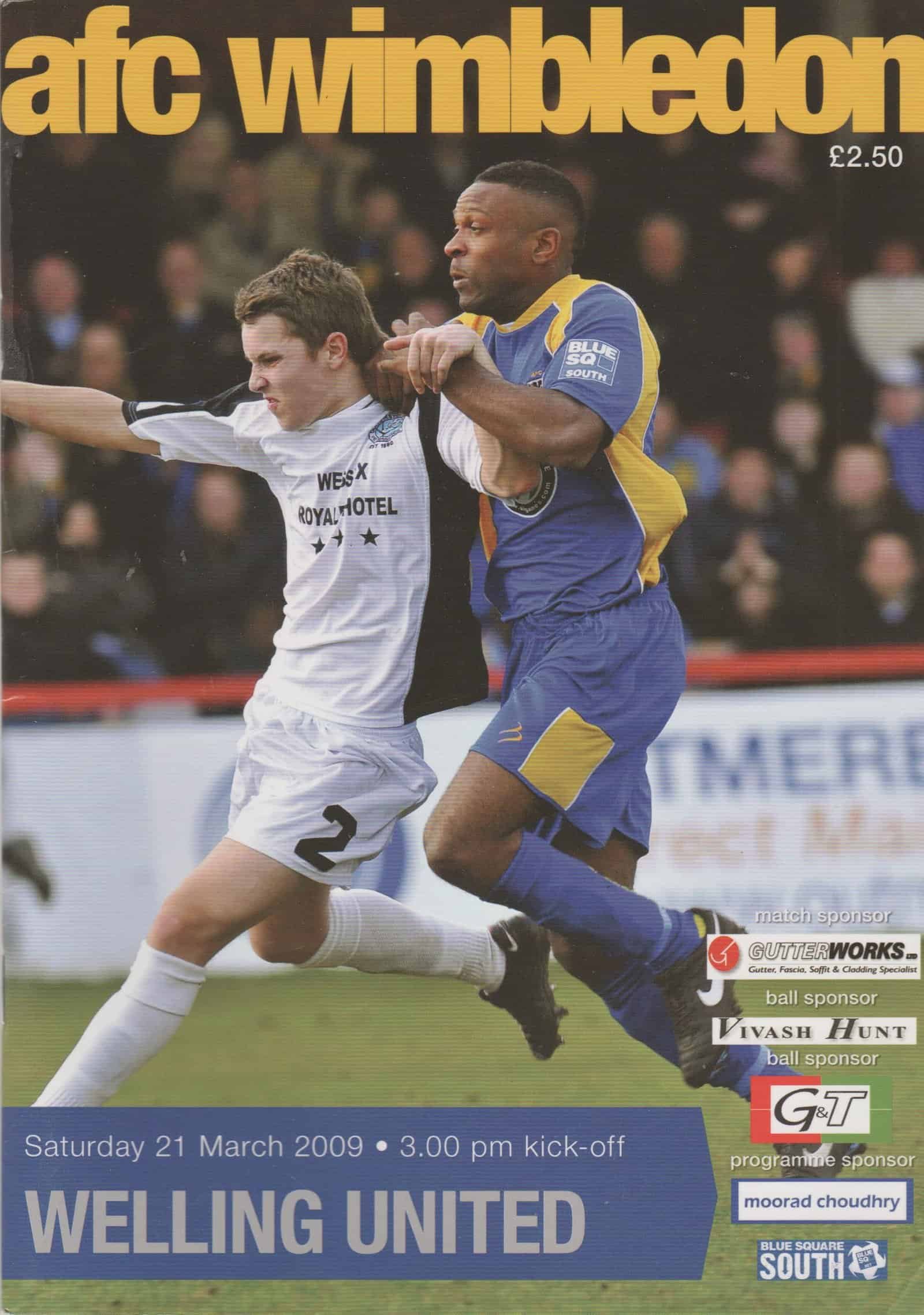 AFC Wimbledon v Welling United  21-Mar-2009