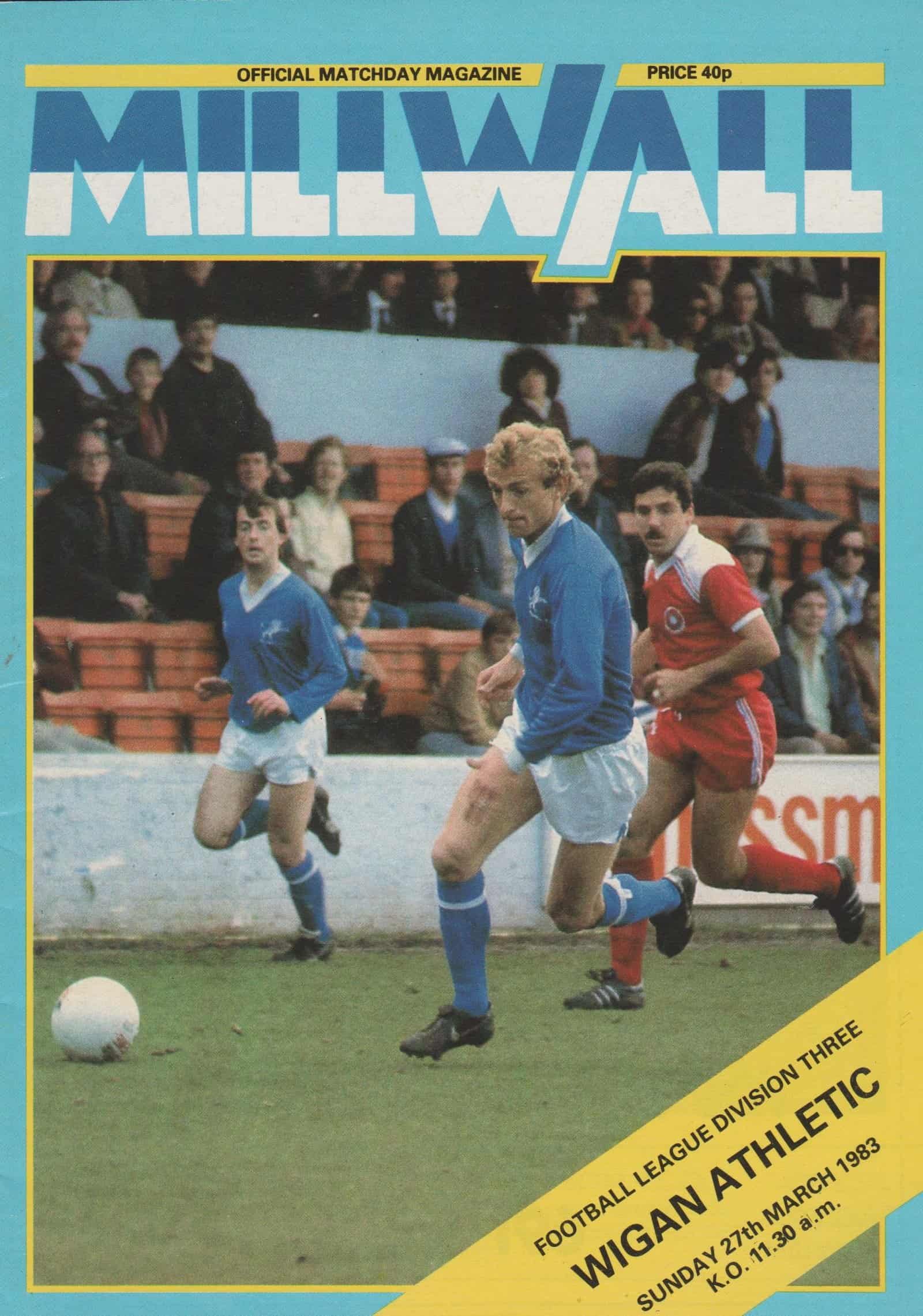 Millwall v Wigan Athletic  27-Mar-1983