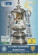 Wycombe Wanderers v Wimbledon  17-Feb-2001