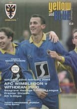 AFC Wimbledon v Withdean 2000   22-Feb-2003