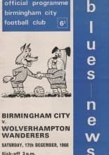 Birmingham City v Wolverhampton Wanderers 17-Dec-1966
