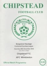 Chipstead v AFC Wimbledon  28-Dec-2002