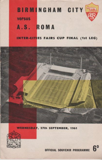Birmingham City v AS Roma  27-Sep-1961