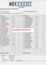 Manchester City v Chelsea  23-May-2013