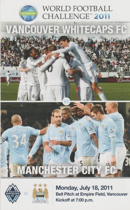 Vancouver Whitecaps v Manchester City  18-Jul-2011