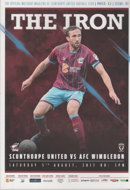 Scunthorpe United v AFC Wimbledon   05-Aug-2017