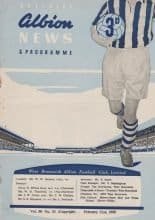 West Bromwich Albion v Arsenal 21-Feb-1959