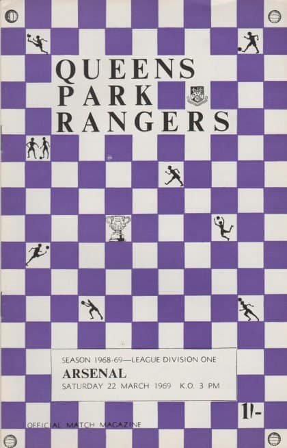 Queens Park Rangers v Arsenal  22-Mar-1969