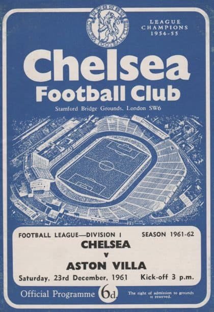 Chelsea v Aston Villa 23-Dec-1961