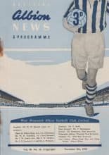 West Bromwich Albion v Athletic Bilbao 05-Nov-1958