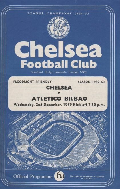 Chelsea v Athletic Bilbao   02-Dec-1959