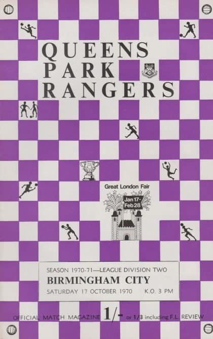 Queens Park Rangers v Birmingham City 17-Oct-1970
