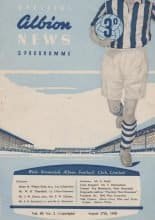 West Bromwich Albion v Birmingham City 27-Aug-1958