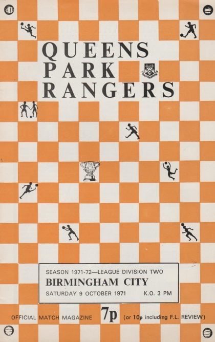 Queens Park Rangers v Birmingham City 09-Oct-1971