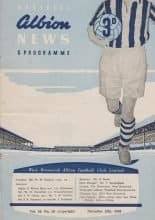 West Bromwich Albion v Blackburn Rovers  15-Nov-1958