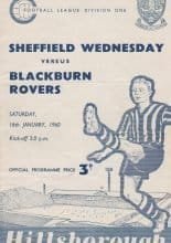 Sheffield Wednesday v Blackburn Rovers 16-Jan-1960