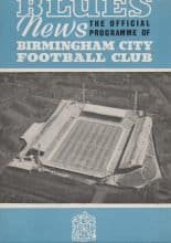 Birmingham City v Blackpool 04-Nov-1961