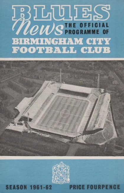 Birmingham City v Blackpool 04-Nov-1961