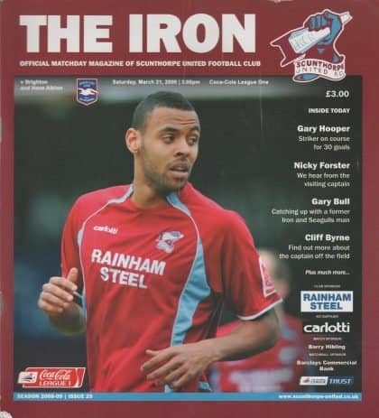 Scunthorpe United v Brighton & Hove Albion  21-Mar-2009