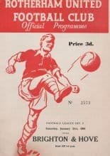 Rotherham United v Brighton & Hove Albion  21-Jan-1961