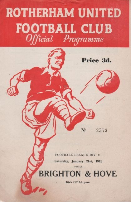 Rotherham United v Brighton & Hove Albion  21-Jan-1961