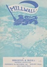 Millwall v Brighton and Hove Albion  09-Sep-1964
