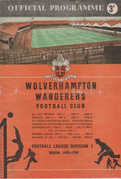 Wolverhampton Wanderers v Burnley 04-Apr-1959