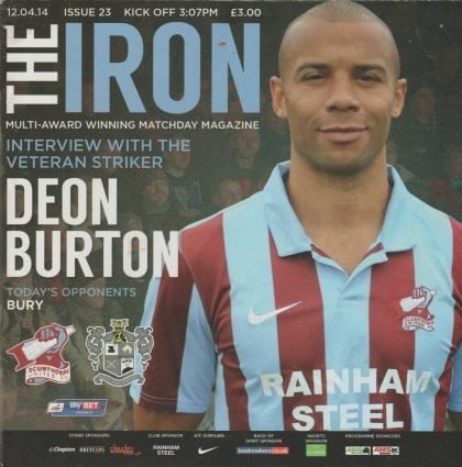 Scunthorpe United v Bury  12-Apr-2014