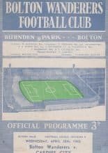 Bolton Wanderers v Cardiff City 28-Apr-1965