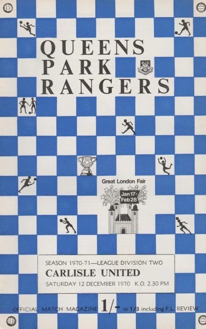 Queens Park Rangers v Carlisle United 12-Dec-1970