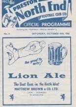 Preston North End v Charlton Athletic  15-Oct-1966