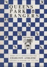 Queens Park Rangers v Charlton Athletic  28-Nov-1970