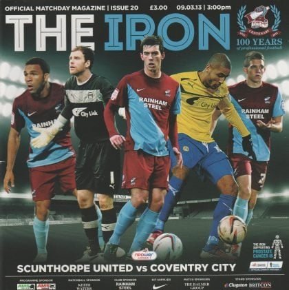 Scunthorpe United v Coventry City 09-Mar-2013