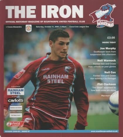 Scunthorpe United v Crewe Alexandra  11-Oct-2008