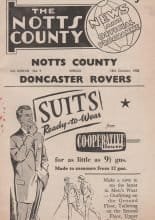 Notts County v Doncaster Rovers 18-Oct-1958