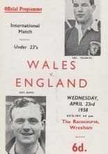 Wales u23 v England  u23   23-Apr-1958