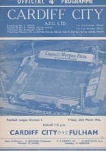 Cardiff City v Fulham 23-Mar-1962