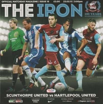 Scunthorpe United v Hartlepool United 23-Feb-2013
