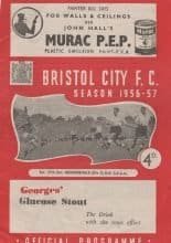 Bristol City v Huddersfield Town 27-Oct-1956
