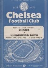 Chelsea v Huddersfield Town 29-Aug-1955