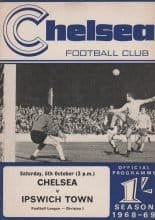 Chelsea v Ipswich Town 05-Oct-1968