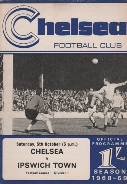 Chelsea v Ipswich Town 05-Oct-1968